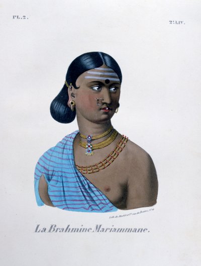 ブラフミンマリアマン、1828年。 作： Marlet et Cie