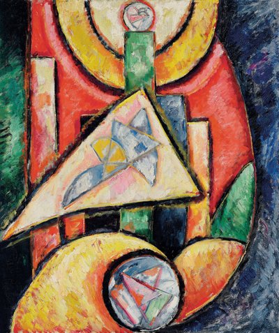 抽象化 作： Marsden Hartley