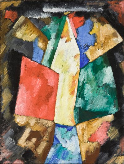 抽象化;青、黄、緑、1913年頃 作： Marsden Hartley