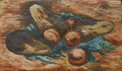 ナスとザクロ 作： Marsden Hartley