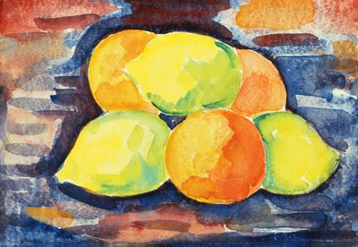 フルーツの静物 作： Marsden Hartley
