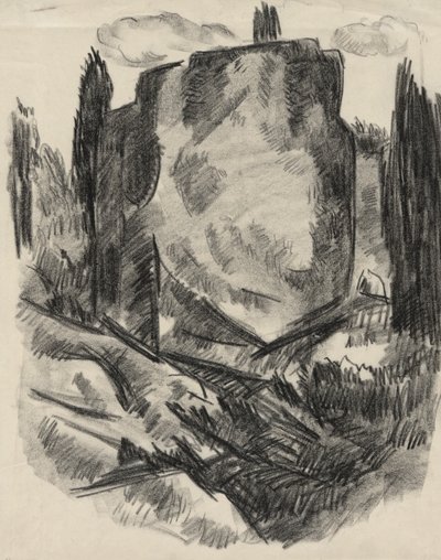 風景 作： Marsden Hartley