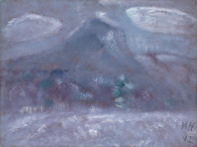 カターディン山、吹雪 作： Marsden Hartley