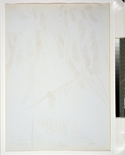 山の風景 作： Marsden Hartley