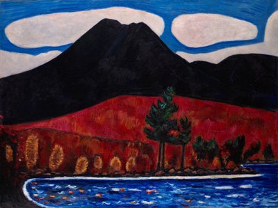 山カタディン（メイン）、秋＃2、1939-40 作： Marsden Hartley