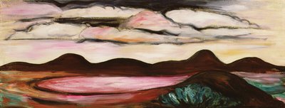 ニューメキシコ回想、1923 作： Marsden Hartley