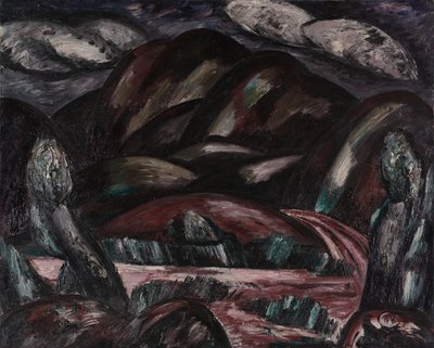 ニューメキシコ回想、1923年頃 作： Marsden Hartley