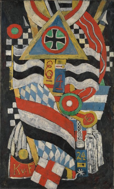 ドイツの将校の肖像、1914 作： Marsden Hartley