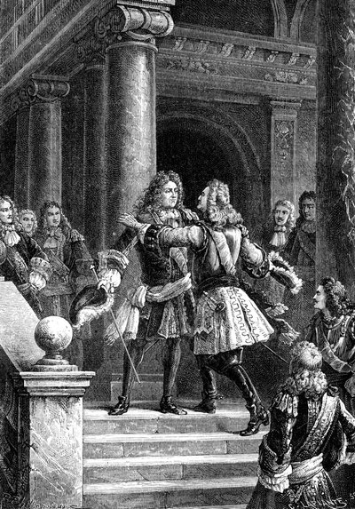 1898年、ラスタートでヴィラール元帥とサヴォイのウジェーヌ王子の会見 作： Marshal Villars