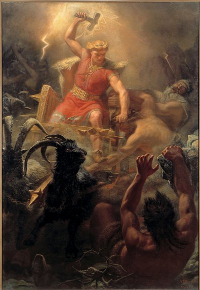 Le combat de Thor (Tor) avec les Geants - Thor