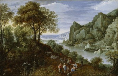 鉱業のある川の景観、1620年〜29年 作： Marten Ryckaert