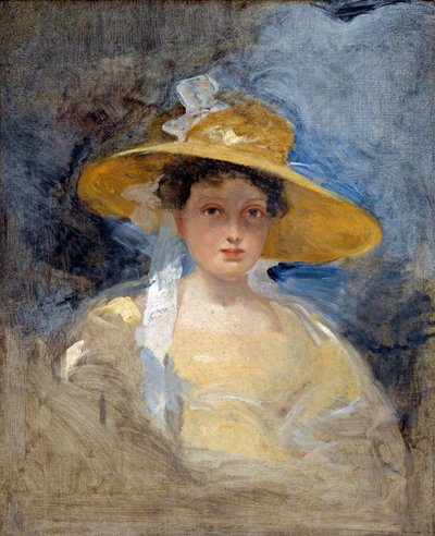 "Portrait of Princess Victoria, future Queen Victoria" (1819-1901) マーティン・アーチャー・シー（1769-1850）による絵画 作： Martin Archer Shee