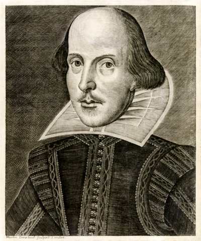 1623 年に出版された「Mr William Shakespeare