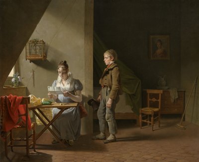 メッセンジャー、1815 作： Martin Drölling
