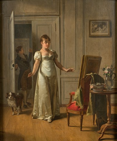 驚きの女性、1808年。 作： Martin Drölling