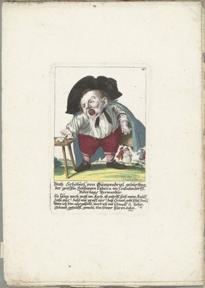 ドワーグ ファイト シェーベル フォン ギュンペンドリエル、1710年頃 Veith Schöberl von Gümpendriel 生まれ、Crabatendörffl の大きな Holllippen Fabrica、Niderlag の親戚 (オブジェクトのタイトル) Il Callotto resurcitato または Newly Furnished Small Cabinet (シリーズ ti 作： Martin Engelbrecht (attributed to)