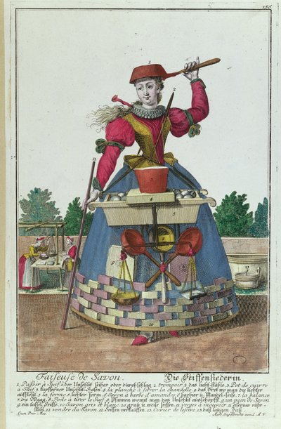 石鹸メーカー、1735年頃（170137も参照） 作： Martin Engelbrecht