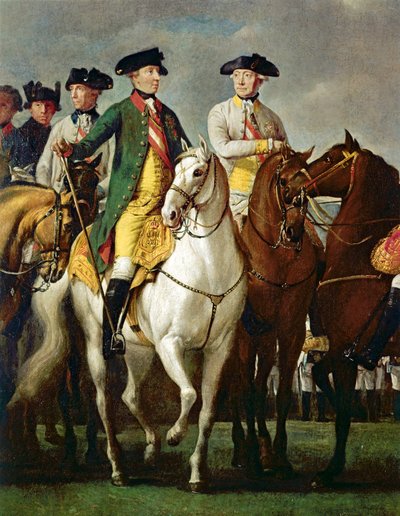 皇帝ヨーゼフ2世と軍営での将軍たち ... 作： マーティン・フェルディナンド・クワダル