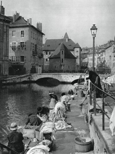 ティウ運河、フランス、アヌシー、1937 作： Martin Hurlimann