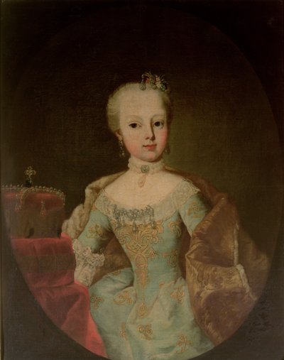 オーストリアのマリアテレジア皇后（1717-80）とフランシス1世（1708-65）の12人目の子、マリアジョセフアハプスブルク-ロートリンゲン大公（1751-67） 作： Martin II Mytens or Meytens
