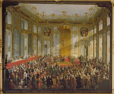 1764年の聖シュテファン勲章授与式でマリアテレジア皇后（詳細は66581を参照） 作： Martin II Mytens or Meytens