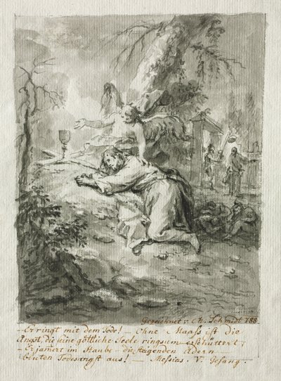 オリーブ山のキリスト、1788年。 作： Martin Johann Schmidt