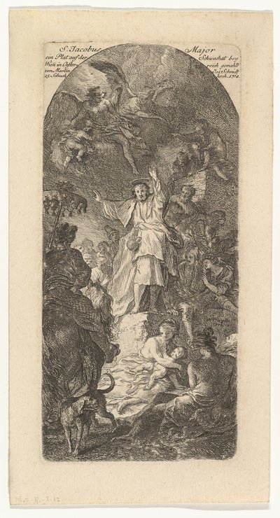 聖ジェームズ大宣教、ca。 1764。 作： Martin Johann Schmidt