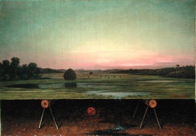 グレムリン・イン・ザ・スタジオ II」（油彩・キャンバス） 作： Martin Johnson Heade
