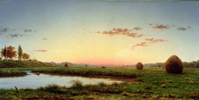 1862年のニューベリーポート湿地の干し草 作： Martin Johnson Heade