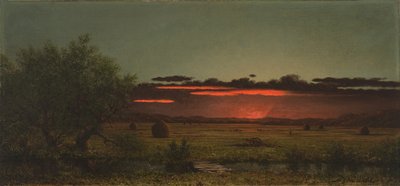 夕暮れのニュージャージーの草原 作： マーティン・ジョンソン・ヘッド