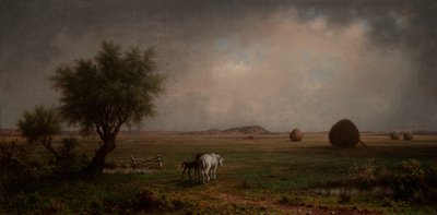 沼地の牝馬と子馬 作： Martin Johnson Heade