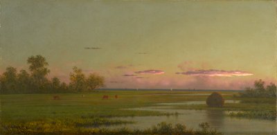 コネチカット州サウスポートのソルト マーシュ、1862～63 年頃（キャンバスに油彩） 作： Martin Johnson Heade