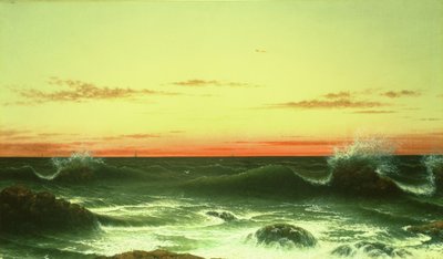 海景：日没、1861 作： Martin Johnson Heade