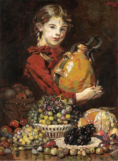 果物売りの画家の娘モナローザ 作： Martin Monnickendam