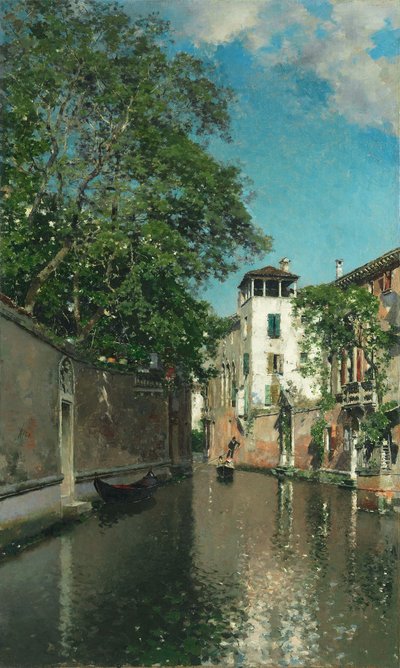 ヴェネツィアの運河、1880年頃（キャンバスに油彩） 作： Martín Rico y Ortega