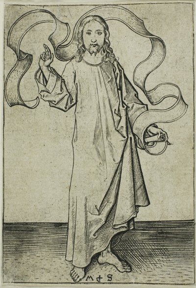 キリストの祝福 作： Martin Schongauer