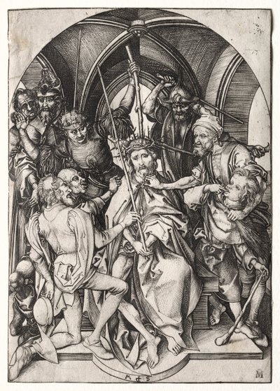 いばらの冠をかぶったキリスト 作： Martin Schongauer