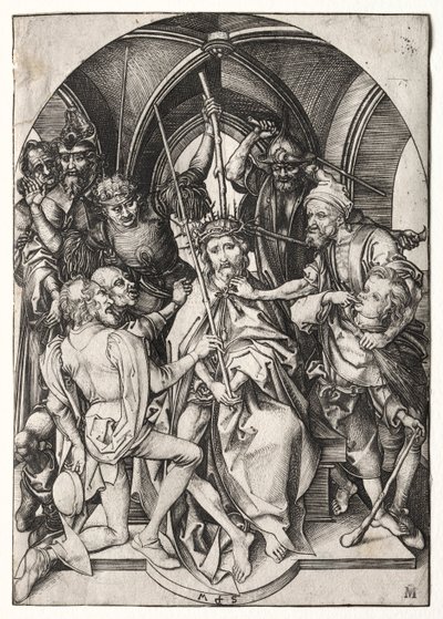 いばらで戴冠したキリスト。 作： Martin Schongauer