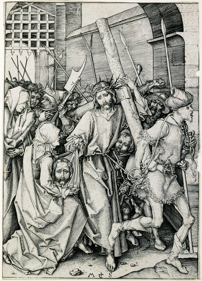十字架を背負うキリスト 15世紀後半 作： Martin Schongauer