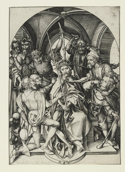 茨の冠をかぶったキリスト 15世紀後半 作： Martin Schongauer