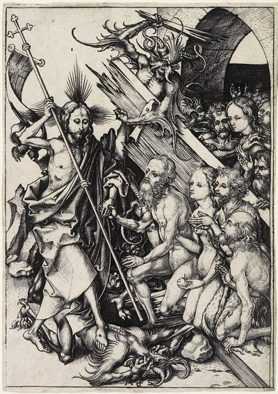 虚無のキリスト」 1480年頃 作： Martin Schongauer