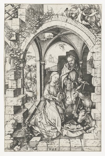 キリストの誕生 作： Martin Schongauer