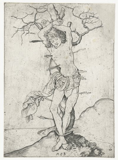 聖セバスチャン 作： Martin Schongauer