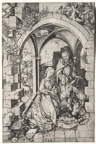 聖母の生涯：降誕 作： Martin Schongauer