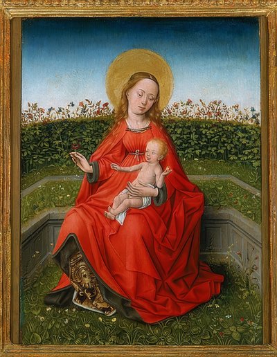 バラ園のマドンナ 作： Martin Schongauer