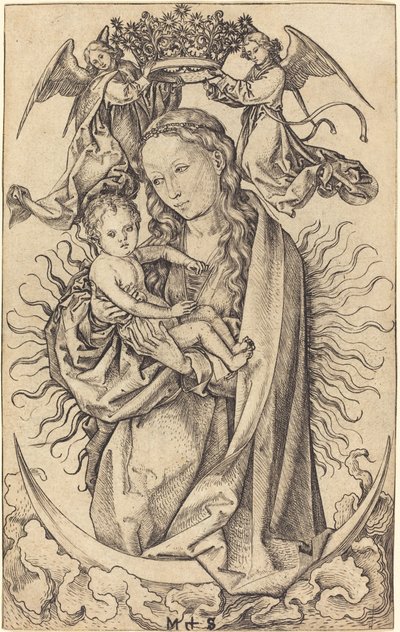 三日月のマドンナ 作： Martin Schongauer