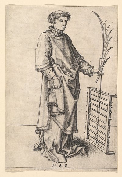 セントローレンス、ca。 1435-1491。 作： Martin Schongauer