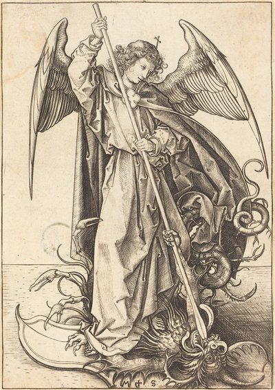 ドラゴンを倒す聖ミカエル 作： Martin Schongauer