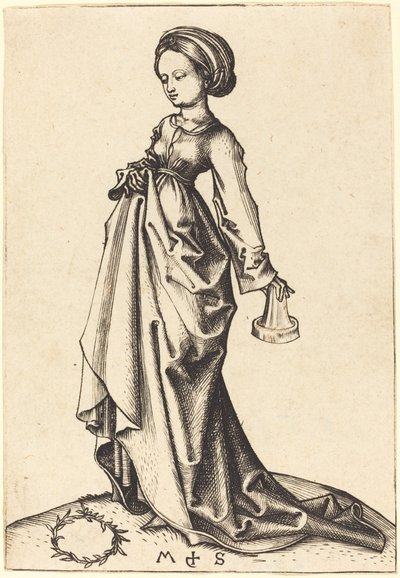 第二の愚かな乙女 作： Martin Schongauer