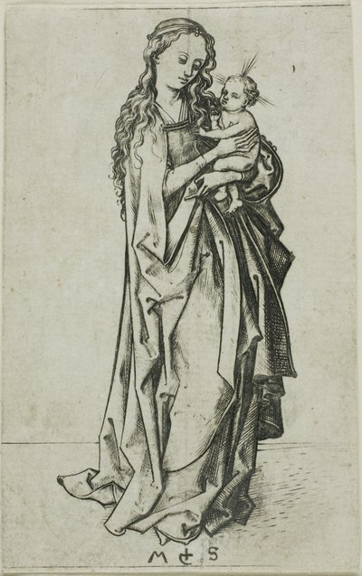 小さな聖母子立像 作： Martin Schongauer